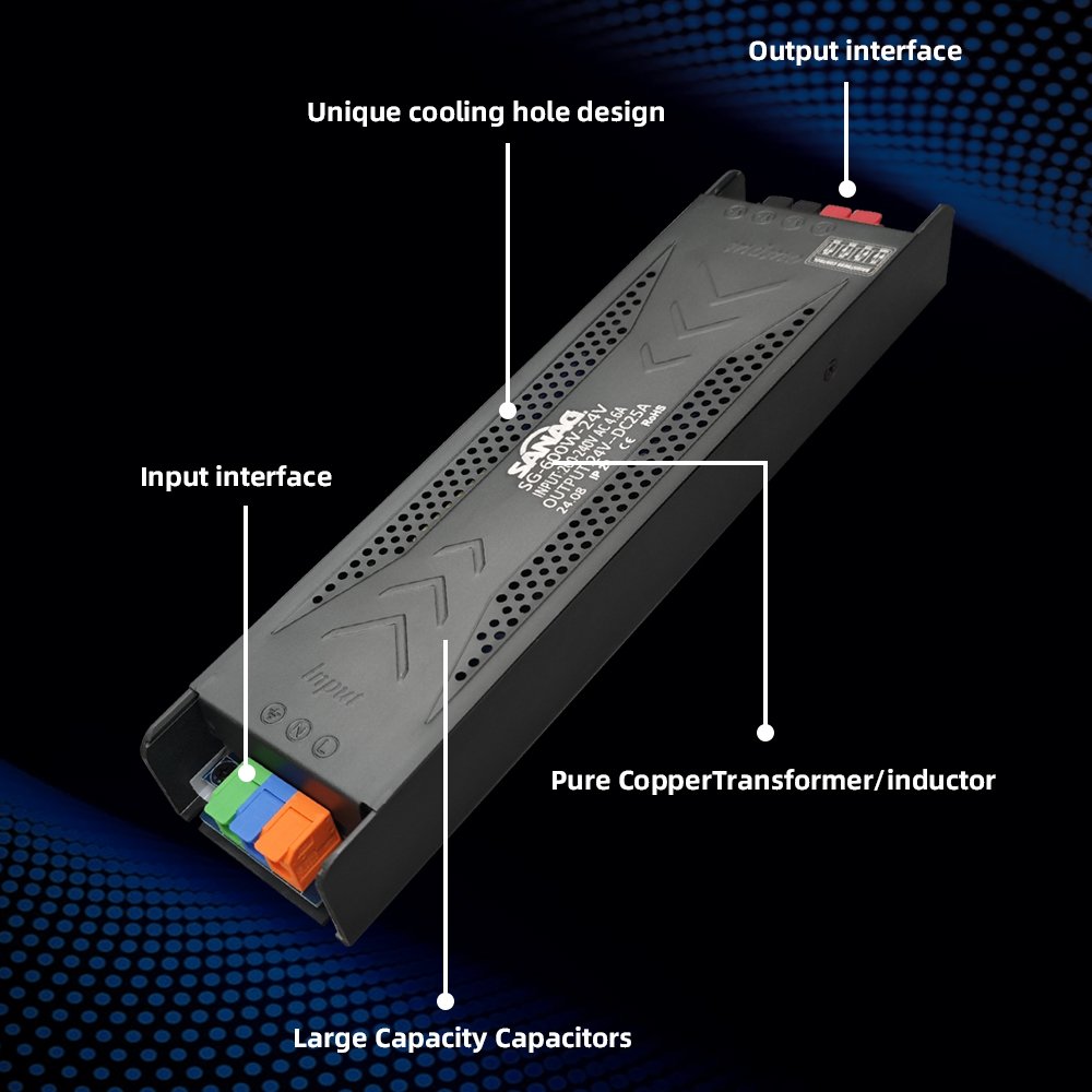 300W 24V Stable LED Driver for Indoor Lighting