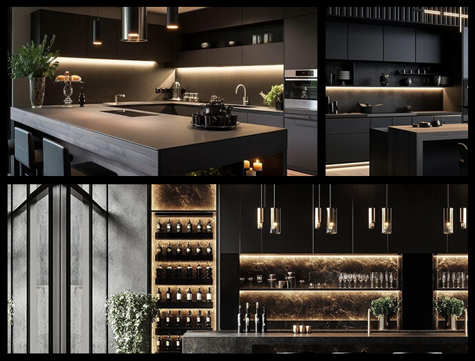 Precision Accent Lighting for Coastal California Kitchen & Dining Retreat