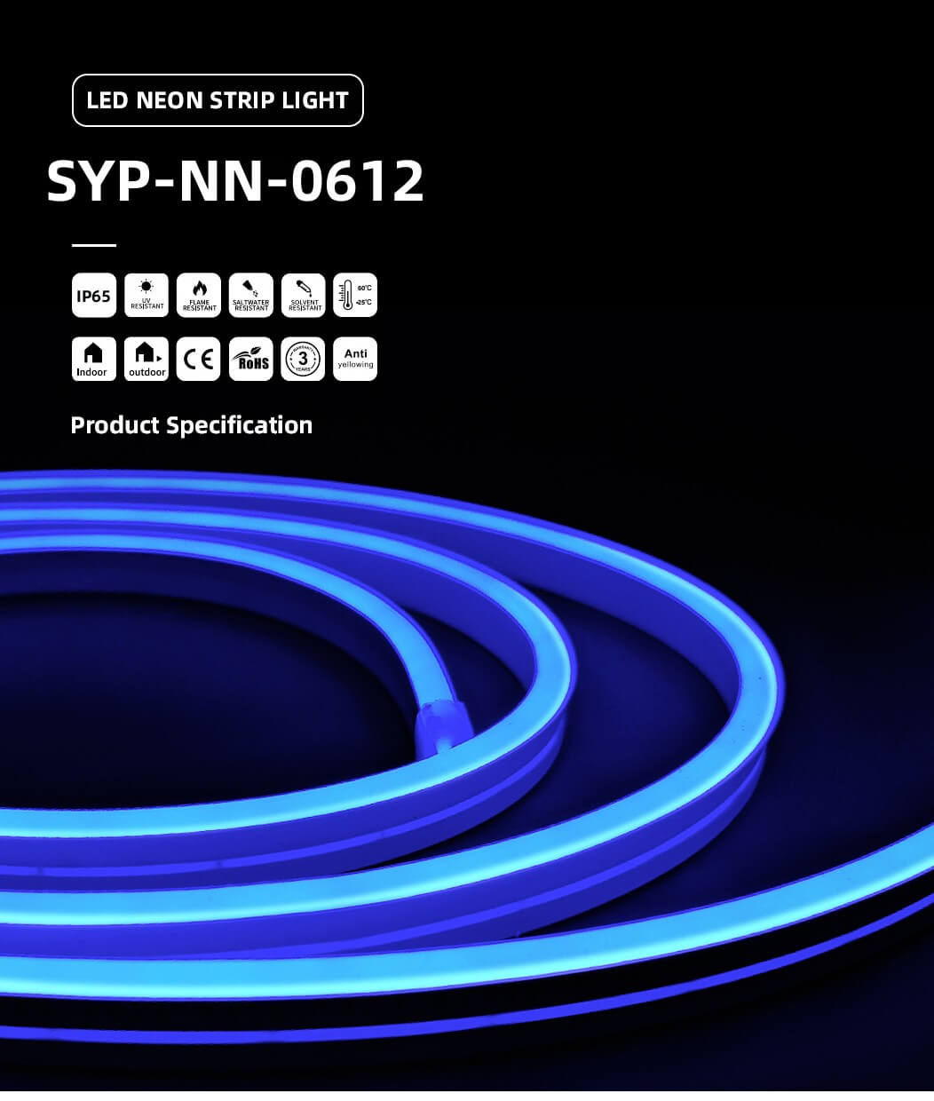 6x12mm neon tube light