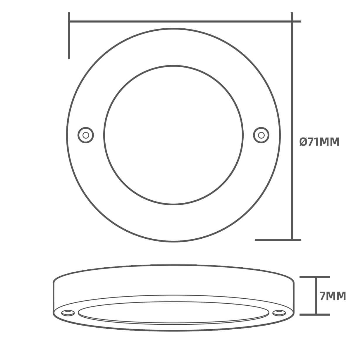 Commercial Hardwired LED Puck Light Kit