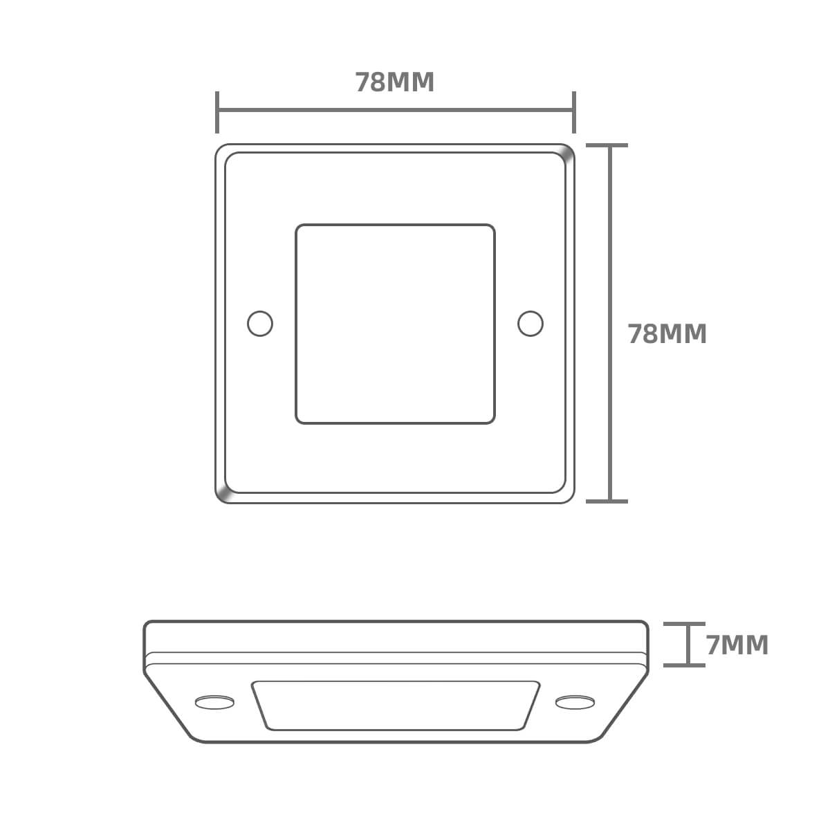 Commercial Hardwired Suqare LED Puck Light Kit
