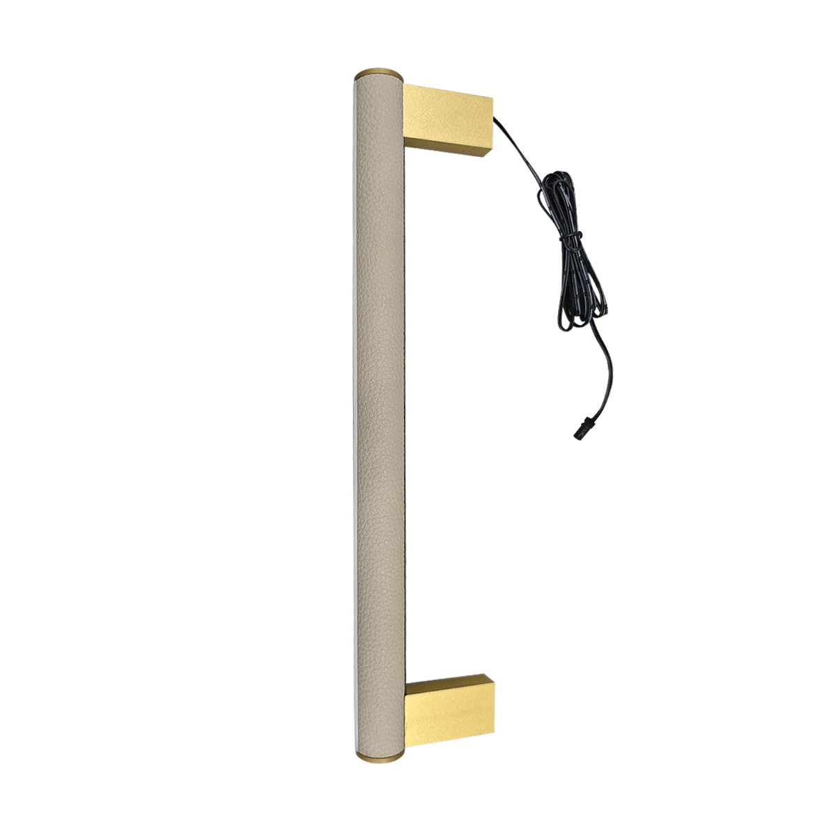 Modern LED Closet Light Rod - Faux Leather, DC Powered
