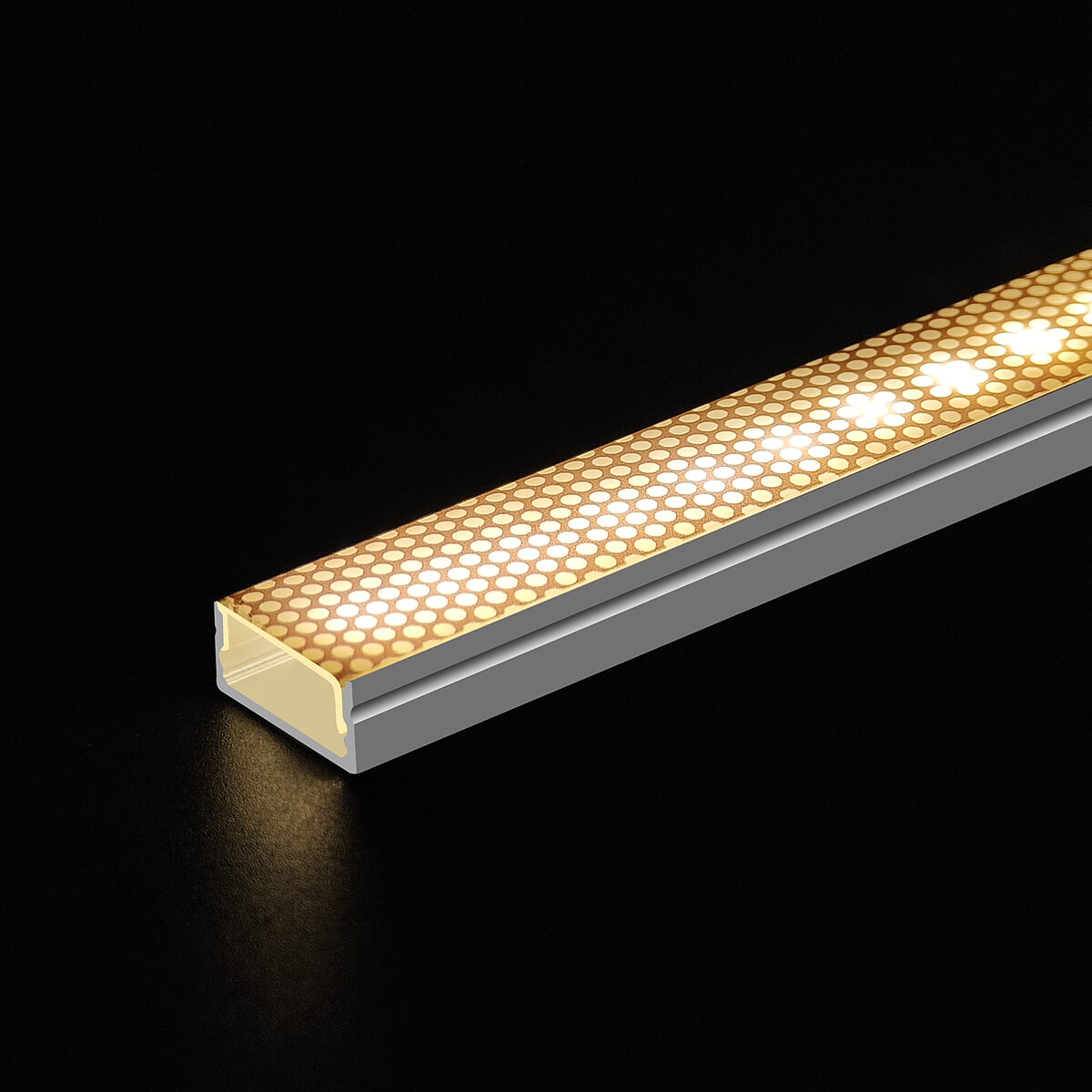 Commercial LED Profile with Anti-Glare Patterned PC Cover