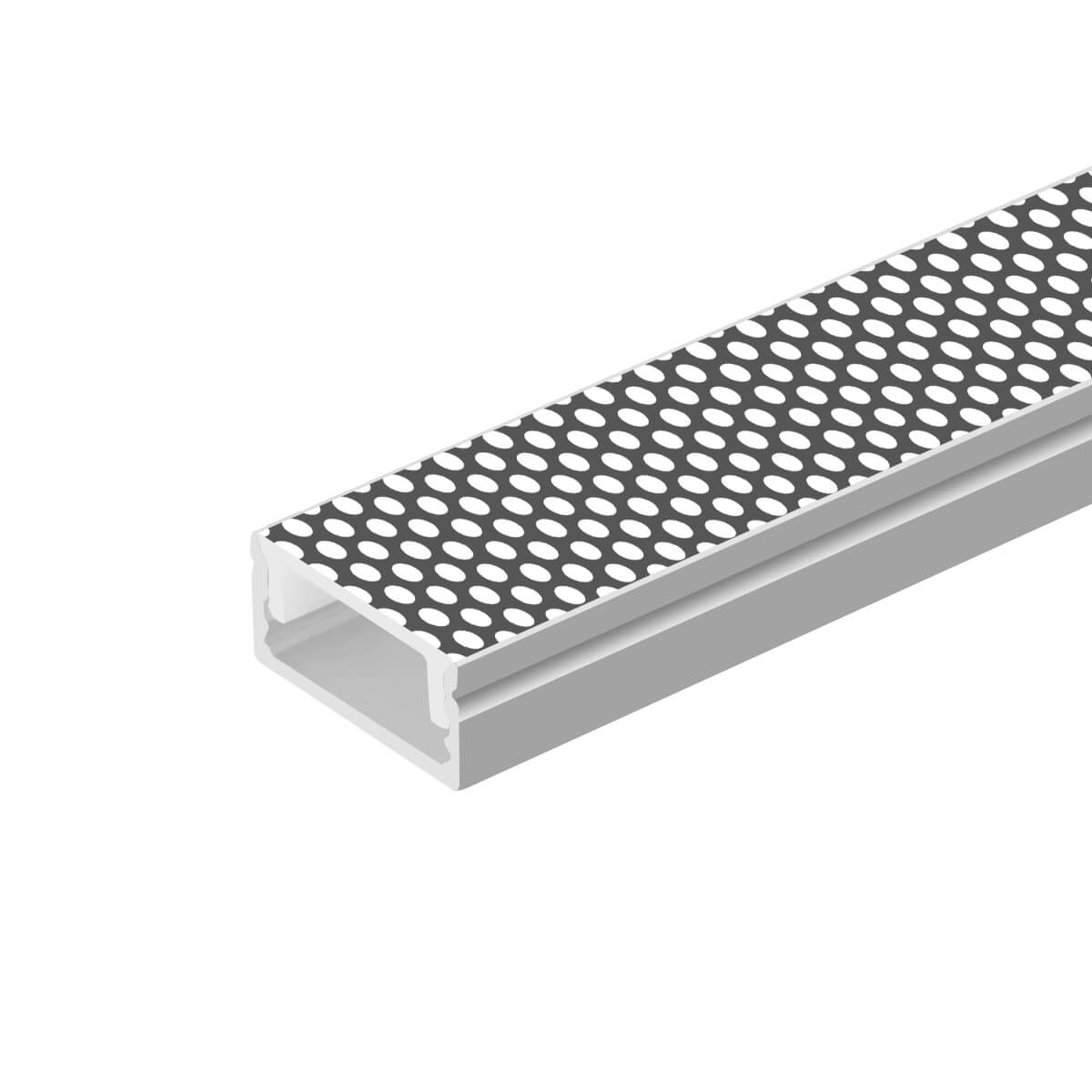 Commercial LED Profile with Anti-Glare Patterned PC Cover