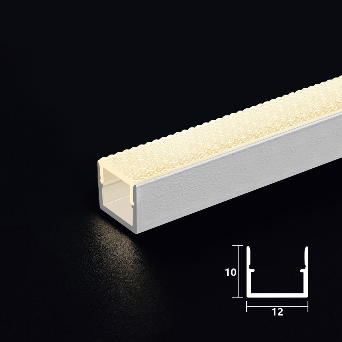 Office LED Profile Light with Anti Glare PC Cover