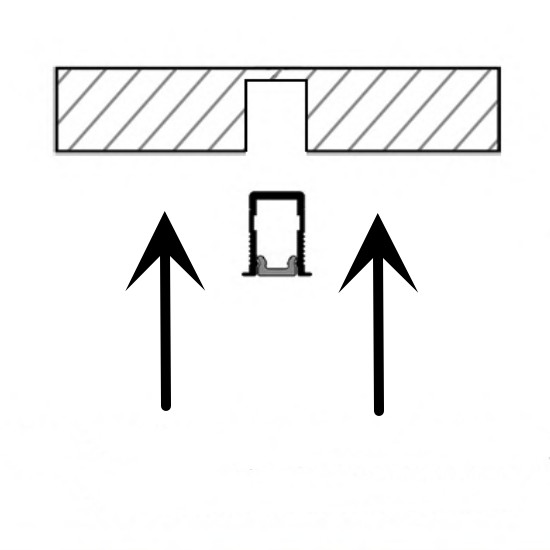 Slim Solderless LED Aluminum Profile Light 24V CRI92