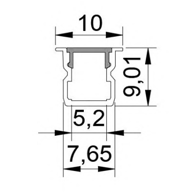 Solder-Free LED Aluminum Profile for Easy Cabinet & Closet Light