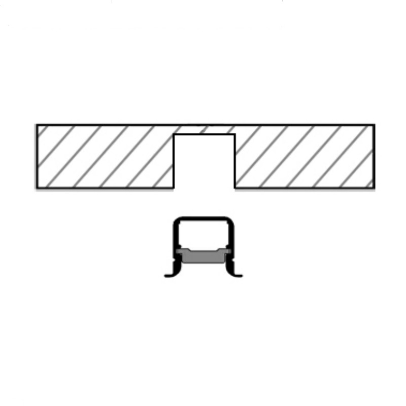 Commercial LED Display Profile, Slim Solder-Free Cabinet Light