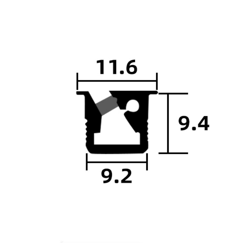 Modern Slim LED Aluminum Channel for Cabinet Lighting