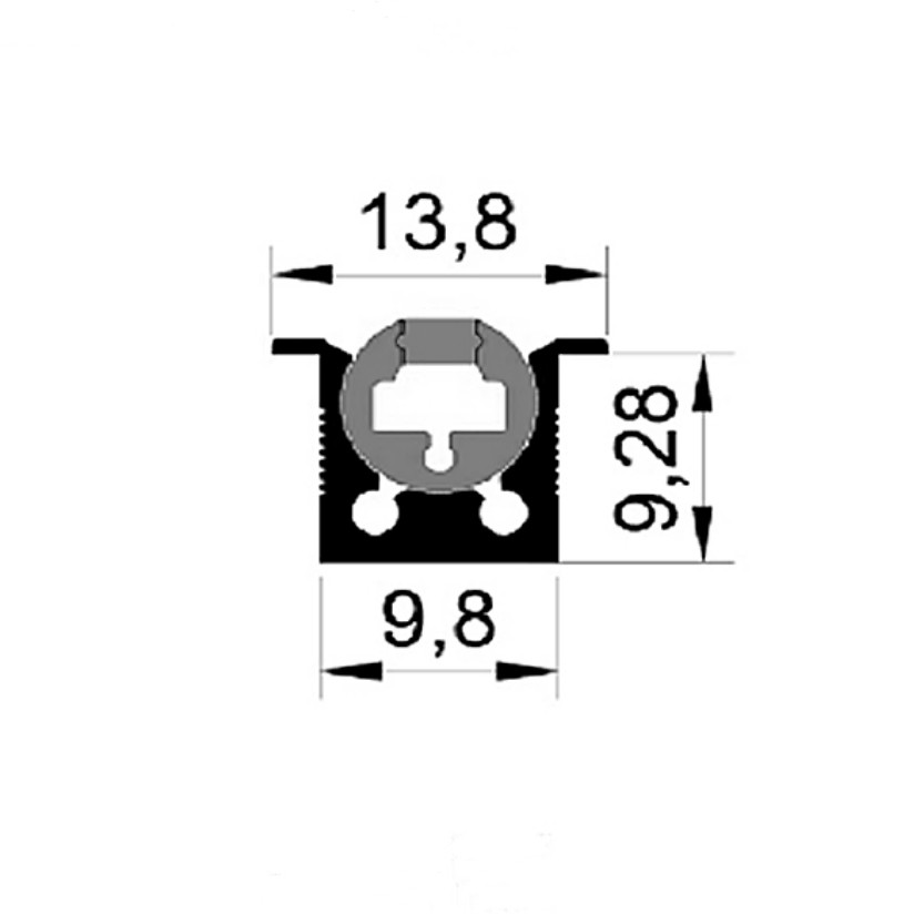 Snap-In LED Aluminum Profile for Pro Cabinet Lighting