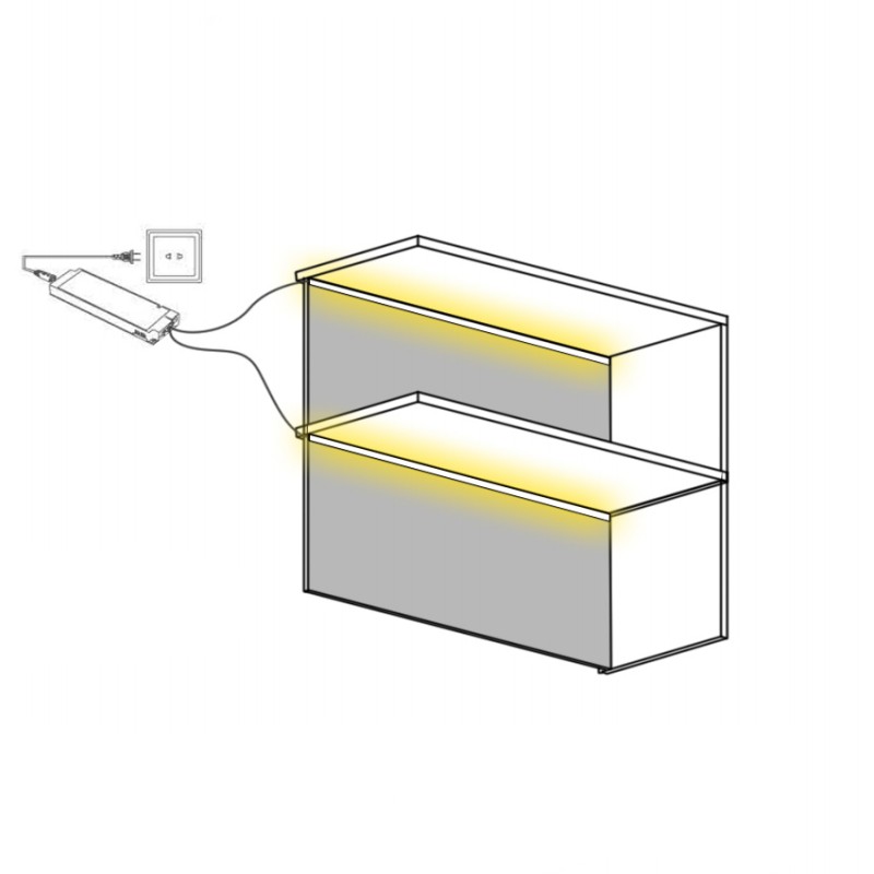 Commercial Solder-Free LED Profile for Display Lighting