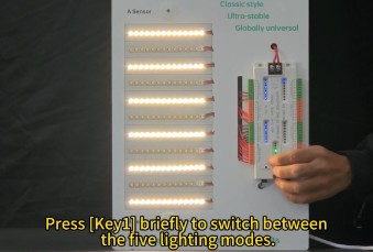 Demo Board Showing How a Sensor LED Stair Lights System Works