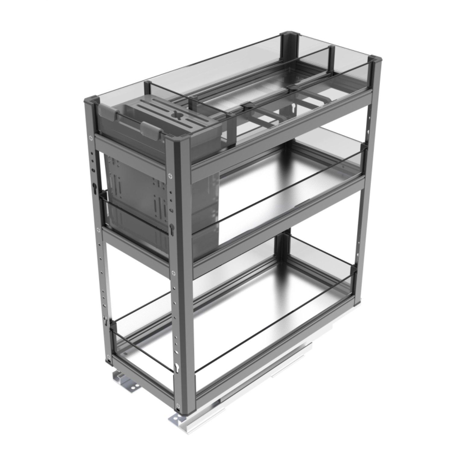 Seasoning Pots Storage Rack Kitchen Cabinet Pull Out Organizers