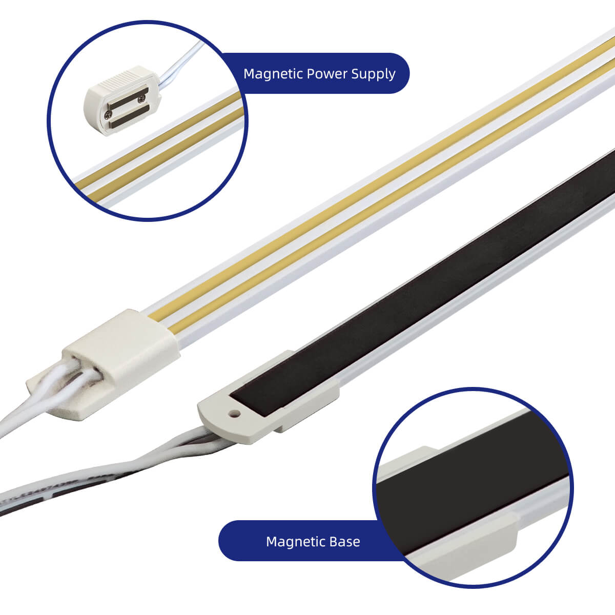 LED Shelf Strip Light - Magnetic Power Supply