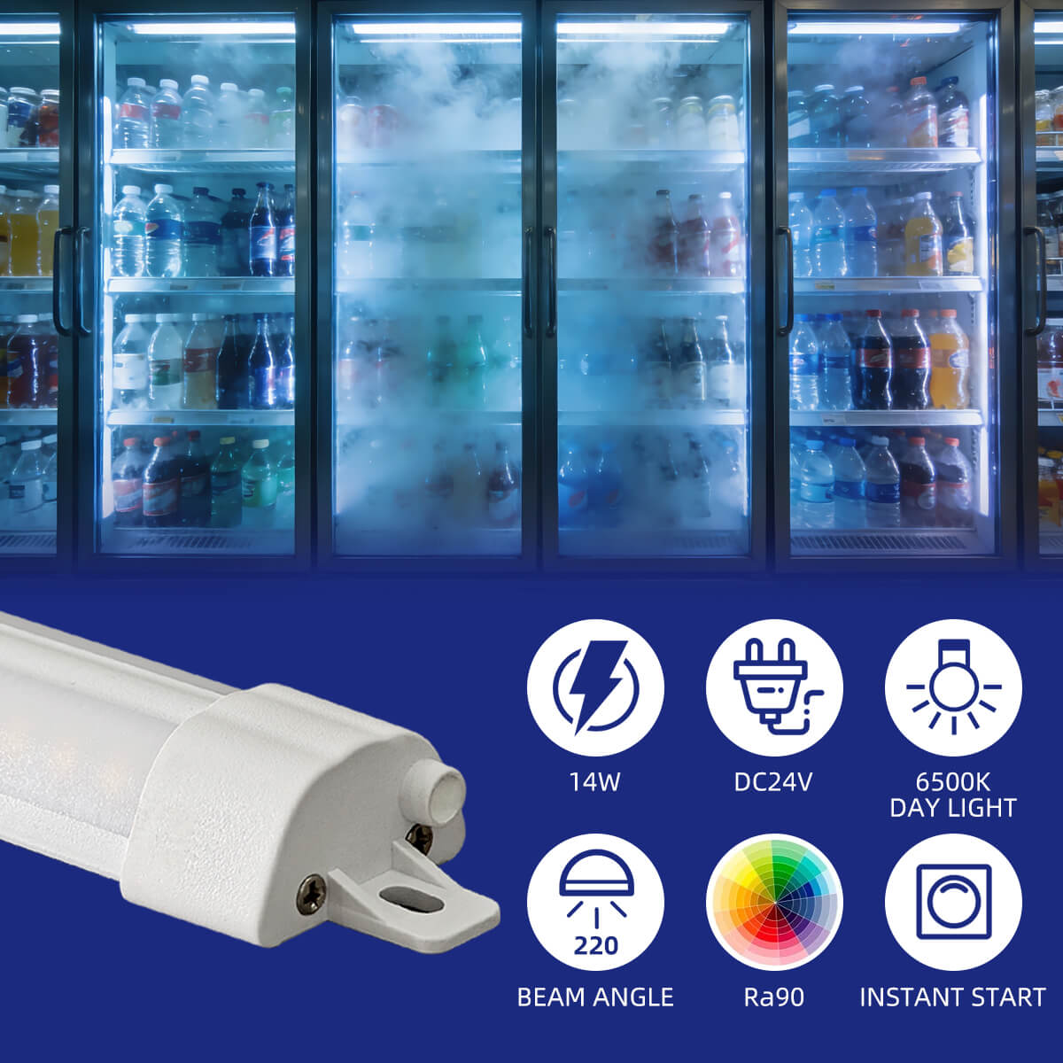 drinks fridge led linear light