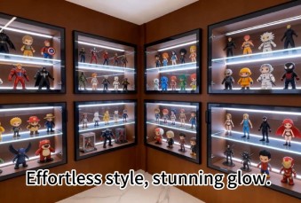 Tri-Glow LED Linear Light for Glass Shelf Lighting