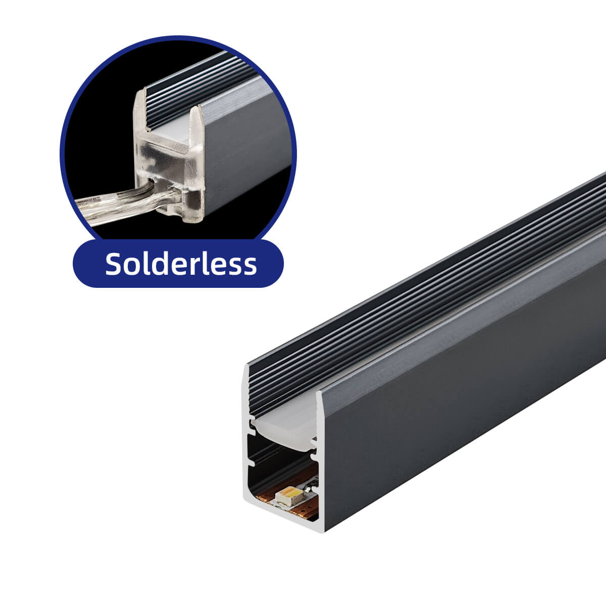 Glass Shelf 1015 LED Linear Light Plug to Play for 8mm-thick Glass Pane