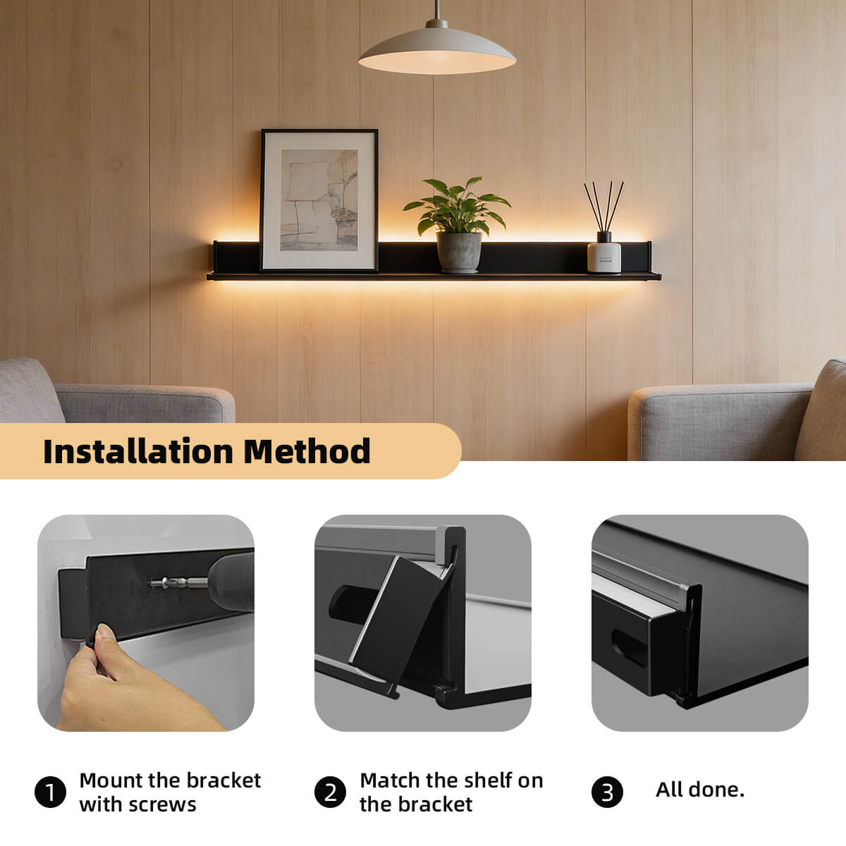 LED Shelf Installation
