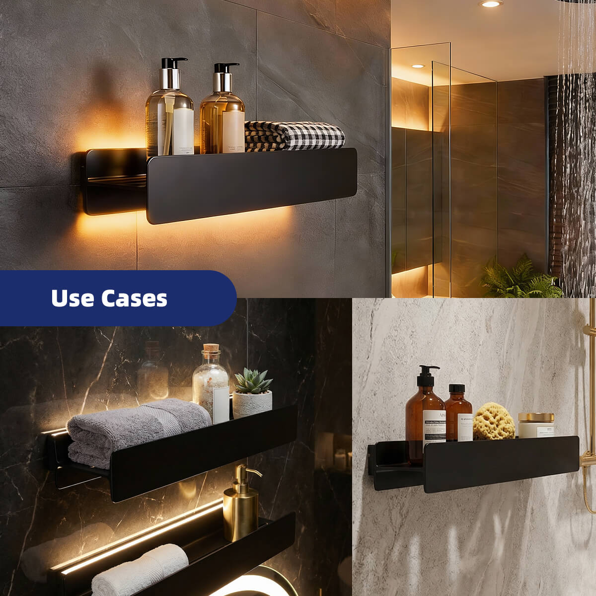 commercial led floating shelf