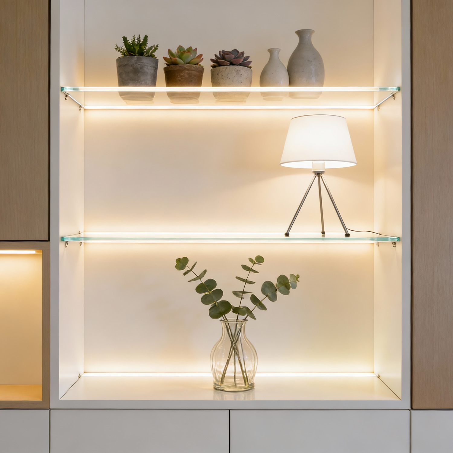 led cabinet glass board light