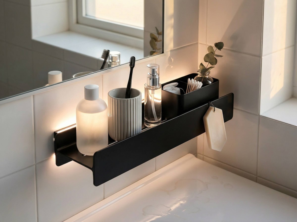 light up floating shelves