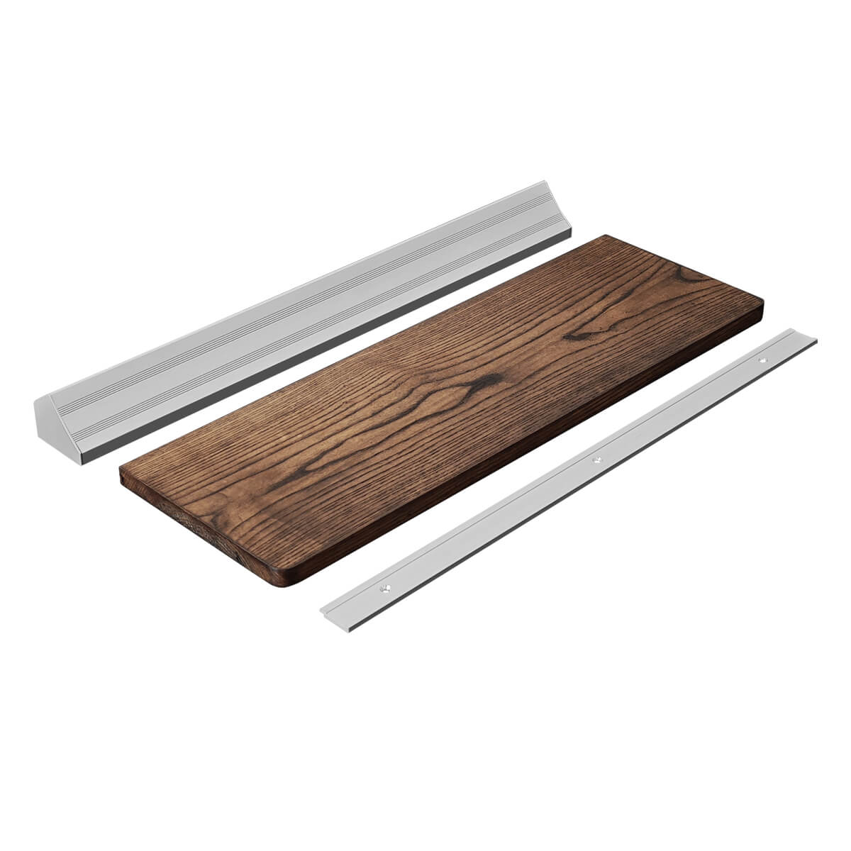 Wall Mounted LED Storage Wood Shelf