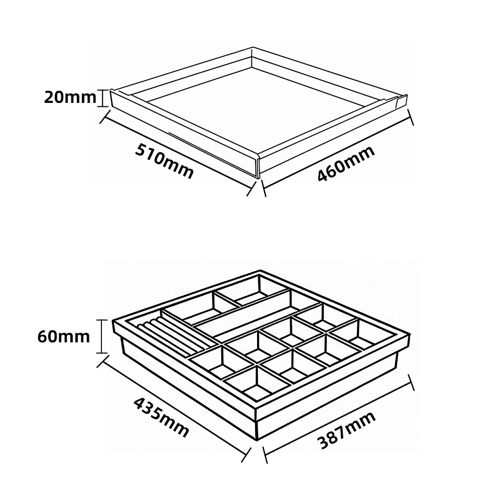 PU Leather Pull-out Storage Box for Wardrobe