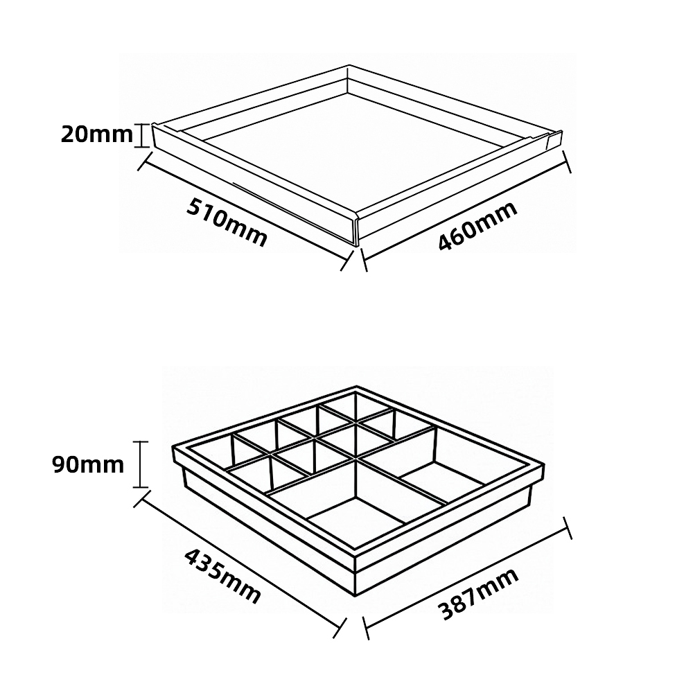 Closet Pull-out Underwear Storage Divide Box