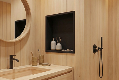 Recessed LED Shower Niche Guide Waterproof No Tile Needed