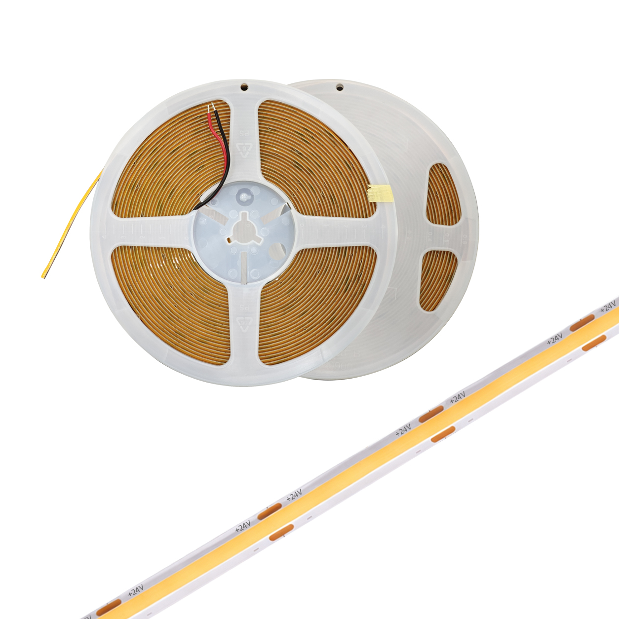 DC24V 10W/M 8MM COB LED Strip 384D High Luminous Efficiency and Color Rendering Soft Strip