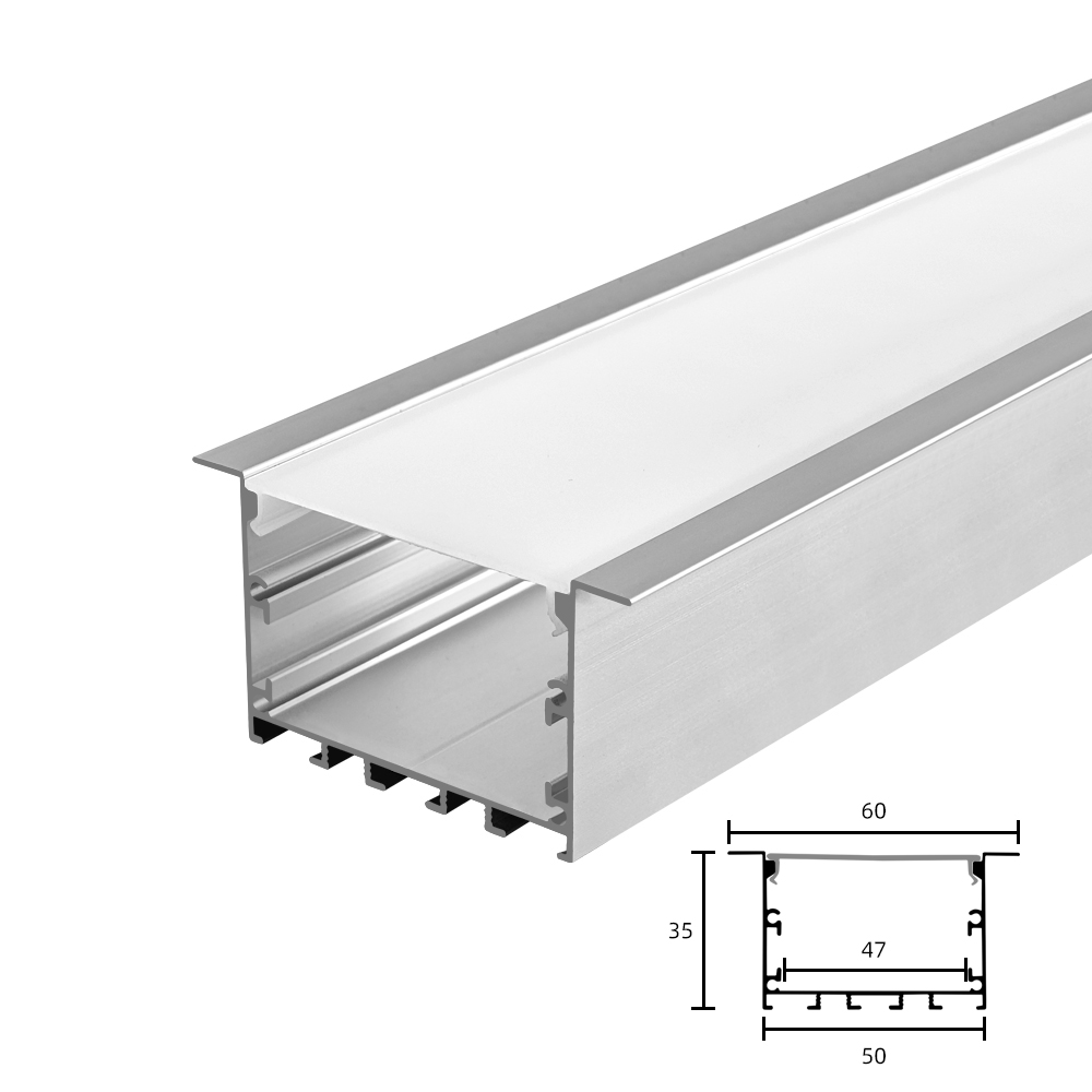 SYP-5035A Commercial Office Lighting Surface Installation Lifting  LED Aluminum Profile Channel