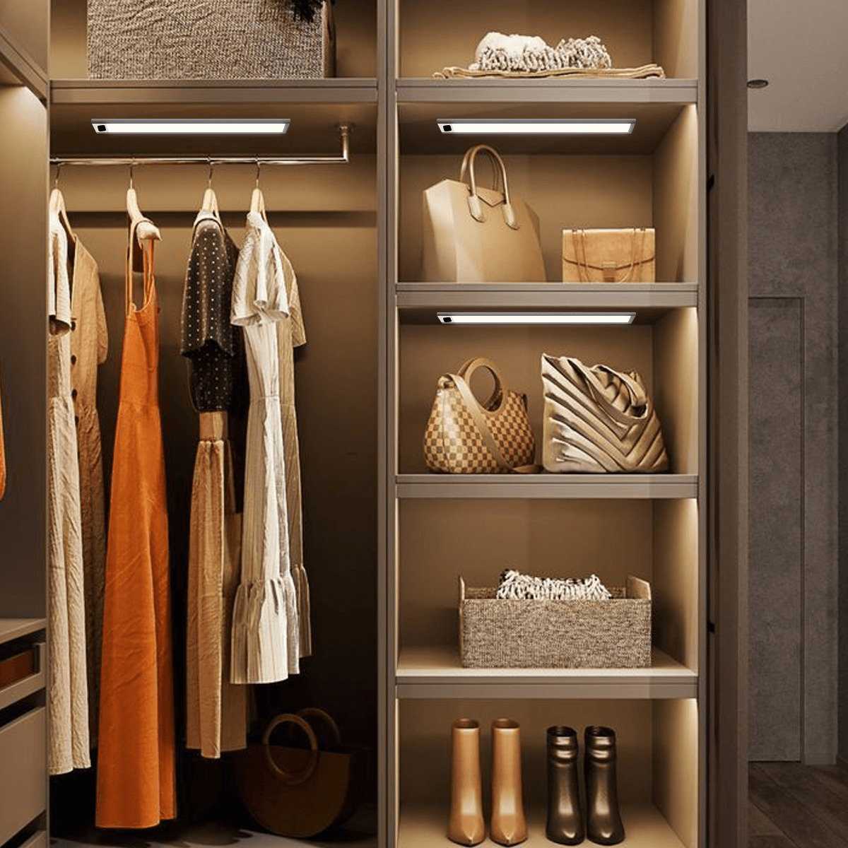 How to choose the best lighting scheme to illuminate a wardrobe?