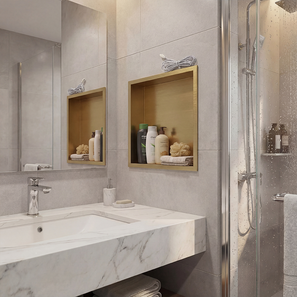 LED Ambient Lighting Shower Niche 305*305*80mm