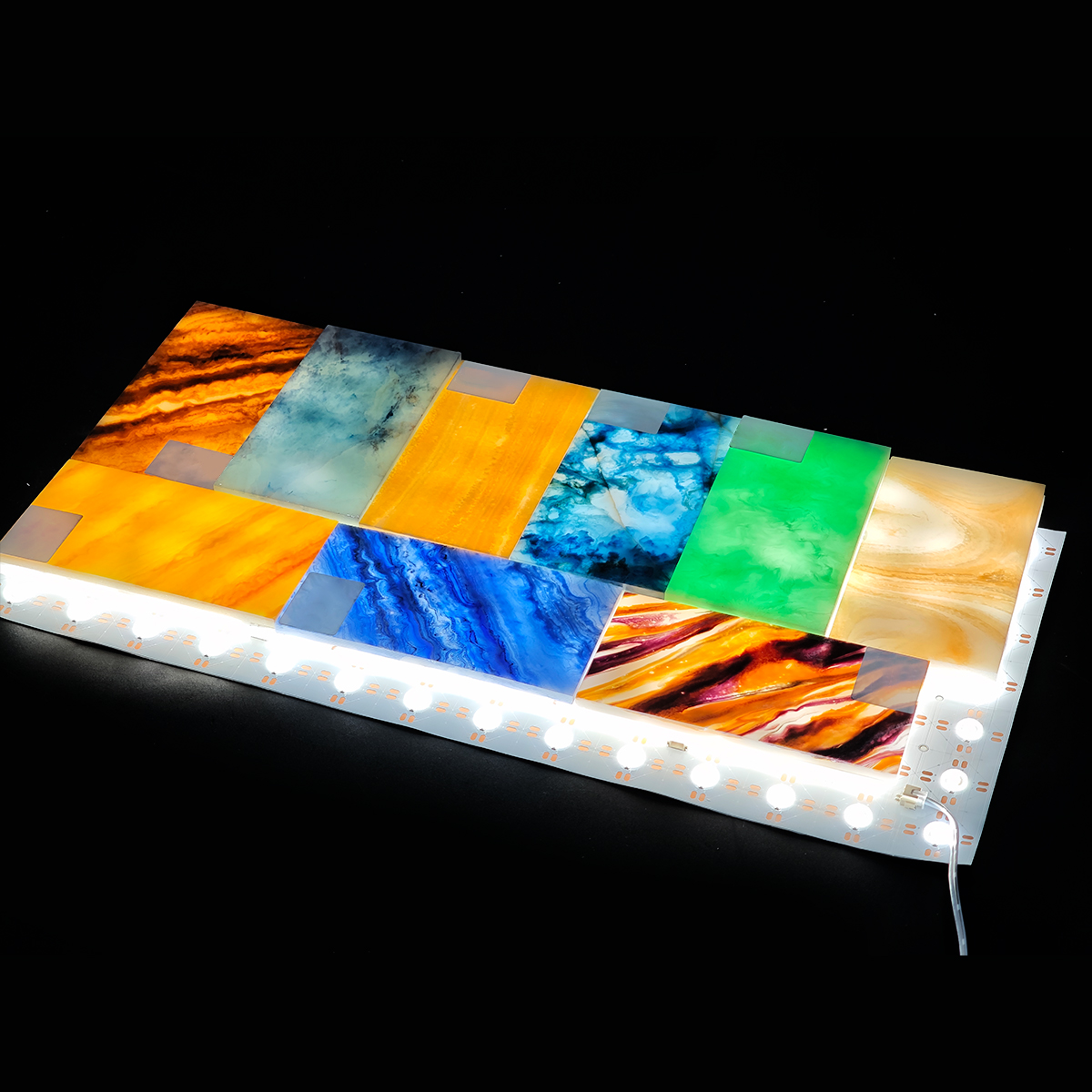 DIY Flexible 500x250mm LED Panel Sheet 98LEDs 2835 SMD &ndash; Bendable, Cuttable & Self-Adhesive for Custom Displays