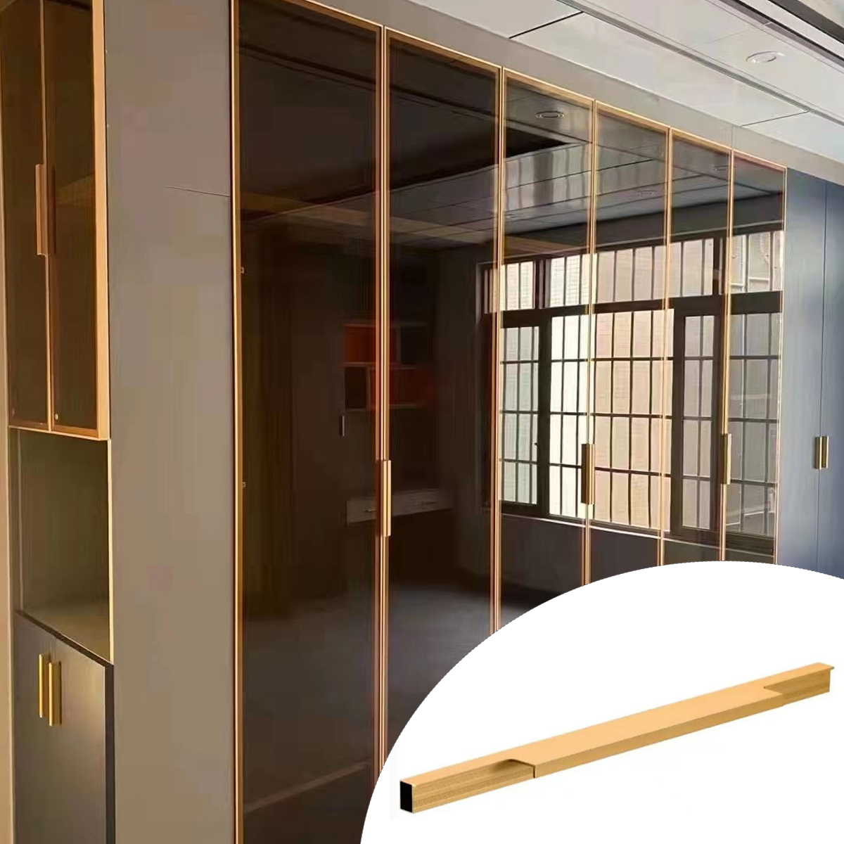 SYP-BLM001-Aluminum Frame for Wardrobe & Wine Cabinet